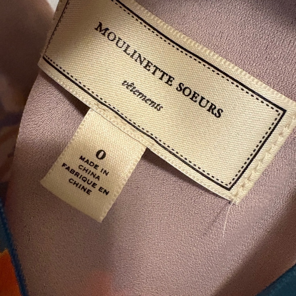 Moulinette Soeurs Teal Floral Dress - Picture 10 of 13